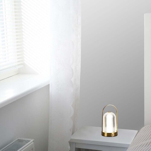  LED prigu&amp;scaron;iva stona lampa LED/1W/5V 3000-6000K 1800 mAh zlatna Slike