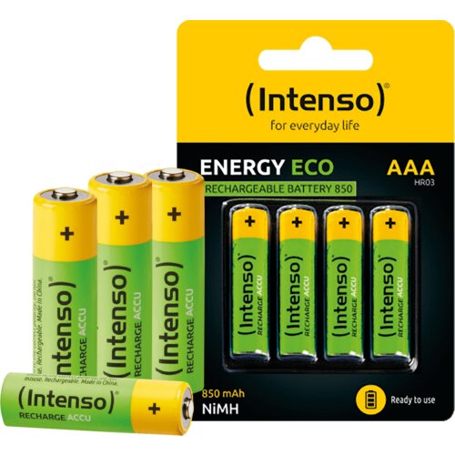 Intenso (Intenso) Baterija punjiva AAA / HR03, 850 mAh, blister 4 kom - AAA / HR03/850 Slike