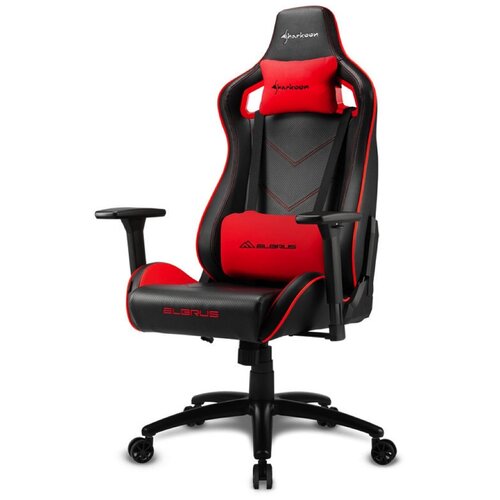 Sharkoon stol gaming Elbrus 2, black red Cene