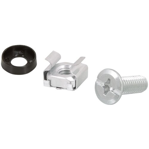 Logilink M6 Screws Cage Nuts Mounting Kit, 20-Pack, zinc-plated, AC0111 Slike