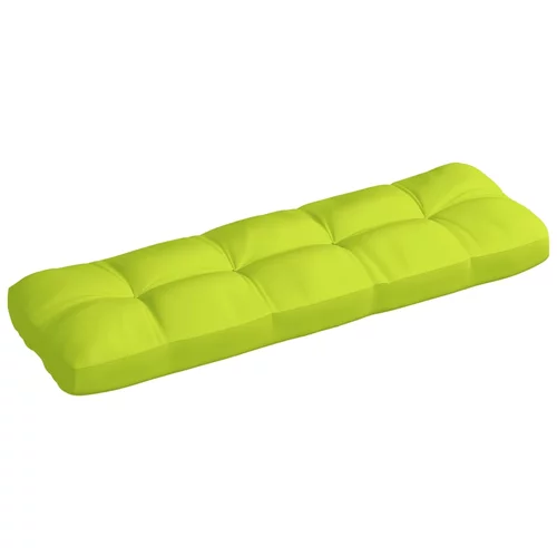 vidaXL Blazina za kavč iz palet svetlo zelena 120x40x10 cm
