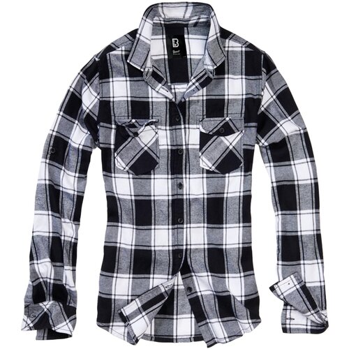 Brandit Amy Flanell Shirt GIRLS white/black Slike