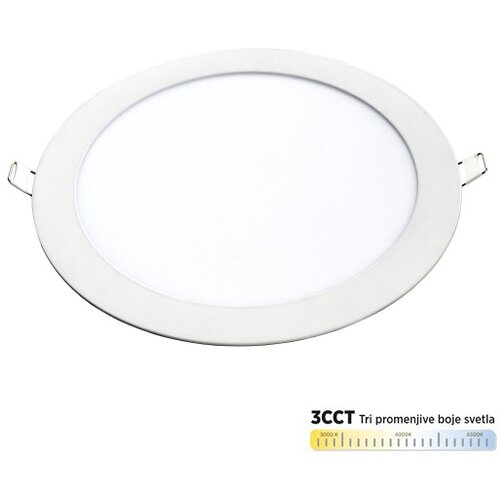 Mitea Lighting Ugradni okrugli led panel beli CCT 18W 3000~6500K M18UO Cene