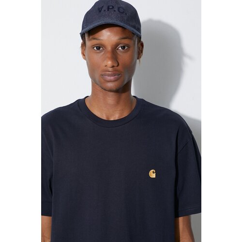 Carhartt WIP Chase T-shirt dark navy / gold Slike