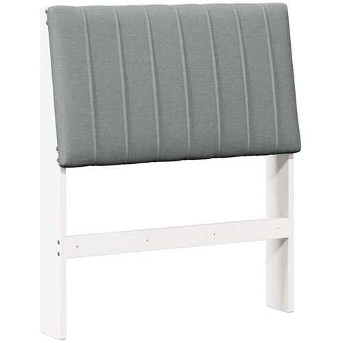 vidaXL Tapecirano vzglavje Svetlo siva 75 cm Masivno borovo les, (5000108915) Cene