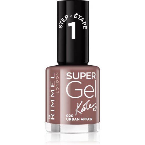 Rimmel London Super Gel By Kate gel lak za nohte brez uporabe UV/LED lučke odtenek 020 Urban Affair 12 ml Cene