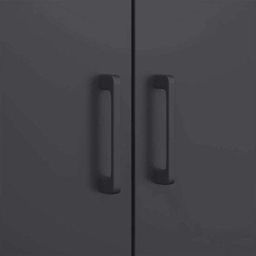 vidaXL Visoka komoda crna 68 x 39 x 113 cm čelična Cene