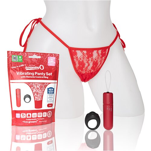 The Screaming O - My Secret Screaming O 4T Panty Vibe Red Cene