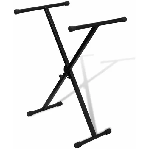 vidaXL prilagodljivo enojno stojalo za klaviature z x okvirjem