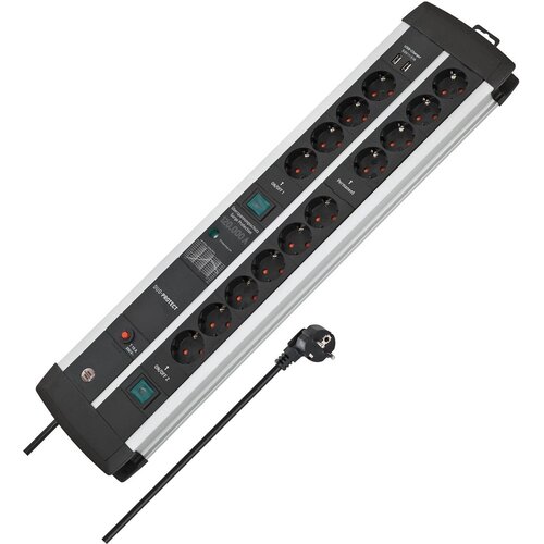  Breenstuhl 1392000232 power extension 3 m 14 AC outlet(s) Indoor Black, Silver Cijene