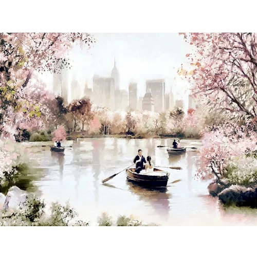 Styler Slika Styler Canvas Romantic Lake, 85 x 113 cm