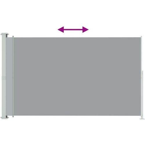 VidaXL Uvlačiva bočna tenda za terasu 180 x 300 cm siva Slike