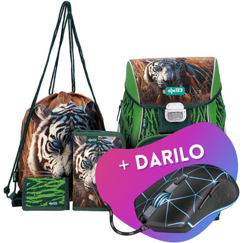 ABC123 Prvo&amp;scaron;olski set Tiger (5-delni) + DARILO Slike