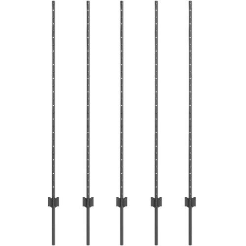 VidaXL Ograde 10 kom U-kanal Sivi 140 cm Čelik Slike