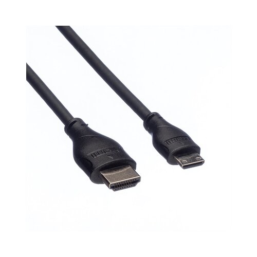 Roline HDMI priključni kabel HDMI A utikač, HDMI Mini C utikač 2.00 m crna 11.04.5580 sa zaštitom HDMI kabel Cijene
