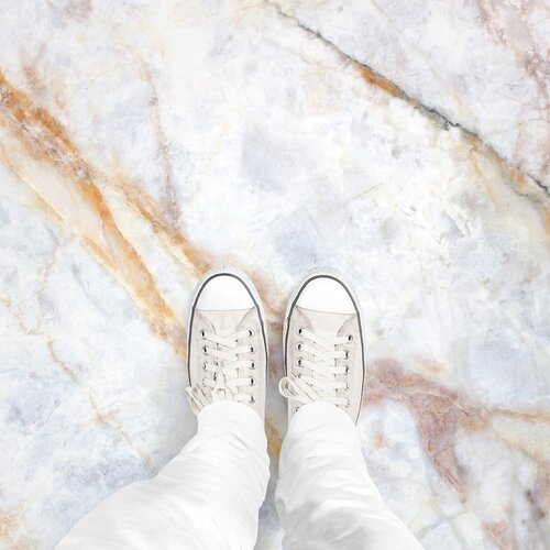 Ambiance Talna nalepka Ambiance Authentic White Marble, 40 x 40 cm Cene