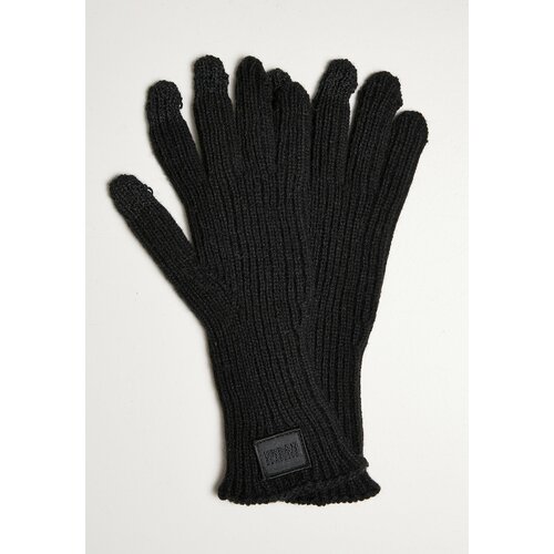 Urban Classics Accessoires Smart gloves made of knitted wool blend black Cene