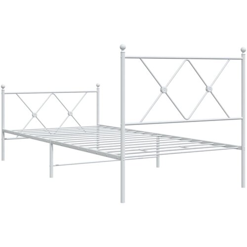  okvir kreveta uzglavlje i podnožje bijeli 90 x 200 cm Slike