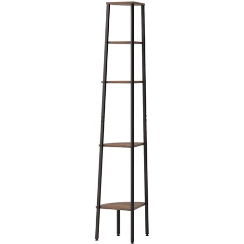  Kutne police s 5 razina tamnosmeđe-crne 45,5 x 31,5 x 180 cm Slike