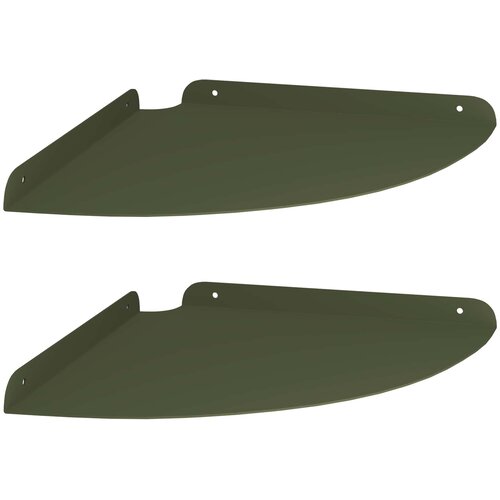  Lebdeća polica s policom 2 pcs Maslinasto zelena 30 x 30 x 2 cm Slike