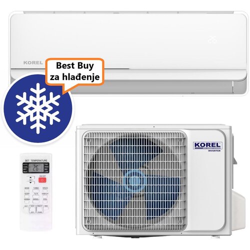 Korel KLIMA UREĐAJ 3,4kW KSAFW-12DCE - FORWARD, za prostor do 35m2, A++ energetska klasa, Wi-Fi, R32 Cijene