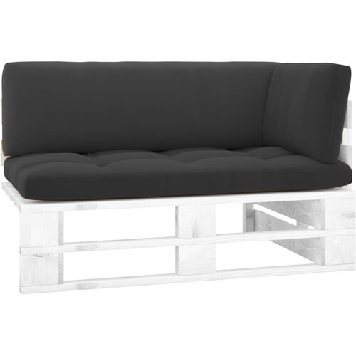  Kutna vrtna sofa od paleta od bijelo impregnirane borovine Cene