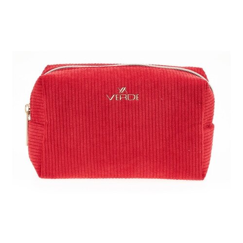 Verde Neseser pravougaoni somotski 0288, 17&amp;times;8&amp;times;12 cm crvena ( 16NSV0288D ) Slike