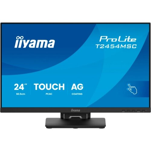 Iiyama Monitor Touch T2454MSC-B3AG 24" InCell PCAP 10pt touchscreen monitor featuring IPS panel technology, Anti-Glare coating and a flexible stand Cene