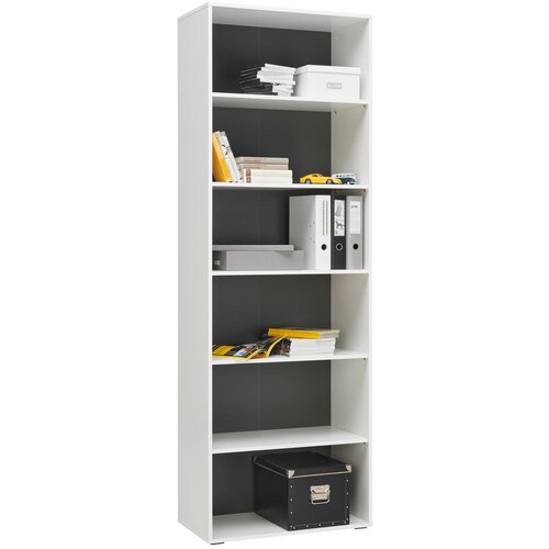 Hom`in regal 75/222,2/40 cm bela, antracit Slike