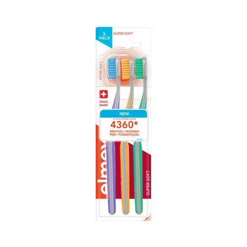 Elmex - Super Soft četkica za zube 3 pak- Super Soft Tootbrush 3 Pack