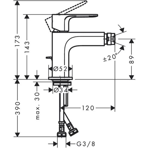 Hansgrohe rebis s slavina za bide 72211000 Cene