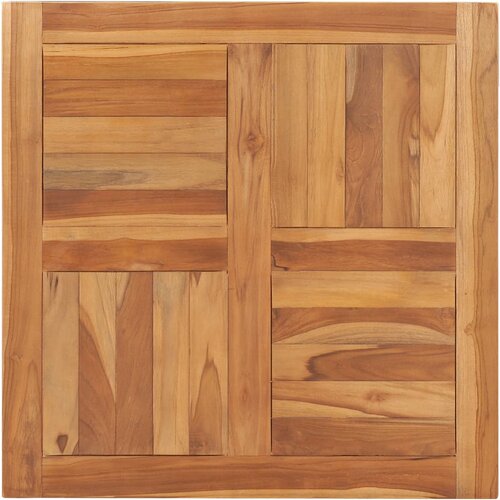 VidaXL Mizna plo&amp;scaron;ča iz trdne tikovine 70x70x2,5 cm Slike