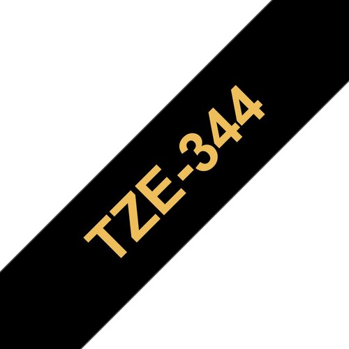 Brother Tze-344 združljiv laminirani trak - 18 mm x 8 metrov zlat/črn, (21405180) Cene