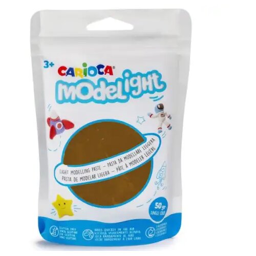 Carioca Modelight 50-gramski rjavi plastelin - Slike