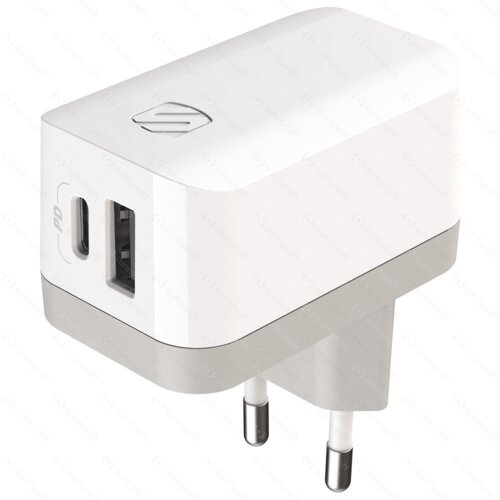 Scosche , PowerVolt PD32, dual port zidni punjač, 20W USB-C + 12W USB-A Cijene