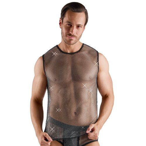 Svenjoyment Sparkly Gems Sleeveless Net Shirt 2162040 Black XL Cijene