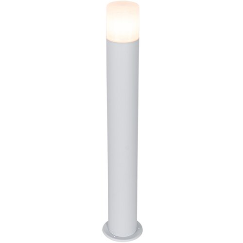 QAZQA Stoječa zunanja svetilka bela z opalnim senčnikom 70 cm - Odense Cene