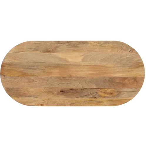 vidaXL Mizna plošča 120x50x2,5 cm ovalna trden mangov les