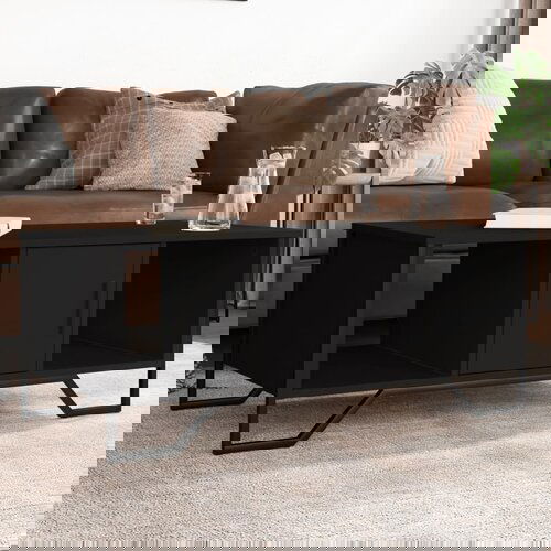 vidaXL Stolić za kavu crni 100 x 51 x 40 cm od konstruiranog drva Cijene