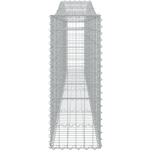  Lučne gabionske ko&amp;scaron;are 25 kom 400x30x80/100cm pocinčano željezo Slike