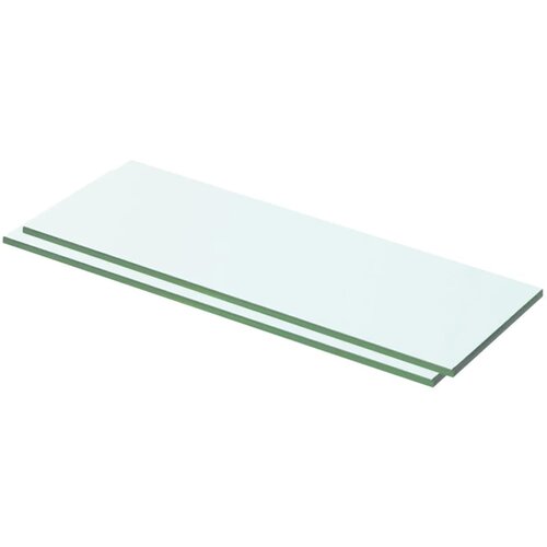 VidaXL Police 2 kosa steklo prosojno 50x12 cm Slike