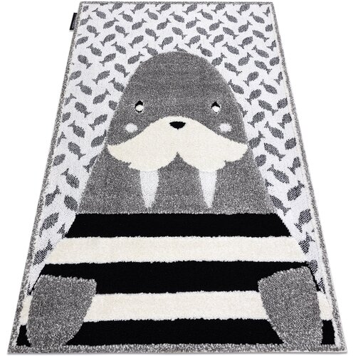 RugsX Preproge Otroška talna obloga JOY Walrus mrož, za 120x170 cm Siva Cene