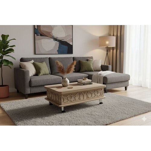 Hanah home Sto za dnevnu sobu Adt 90x40x60 cm, Smeđi Cijene