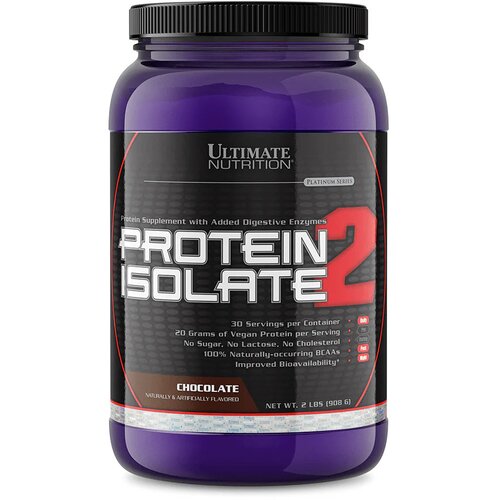 Ultimate Nutrition protein isolate 2 – veganski protein za snagu i oporavak - čokolada Cene