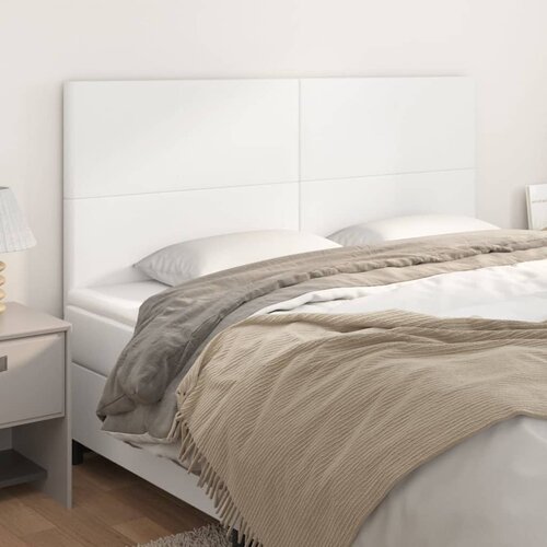 vidaXL Uzglavlje 4 kom bijeli 90x5x78/88 cm od umjetne kože Cijene