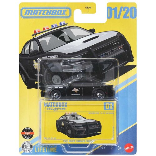 Mattel Matchbox Collectors: 2023 Dodge Charger Pursuit kolekcionarski autić u kutiji 1/64 - Slike