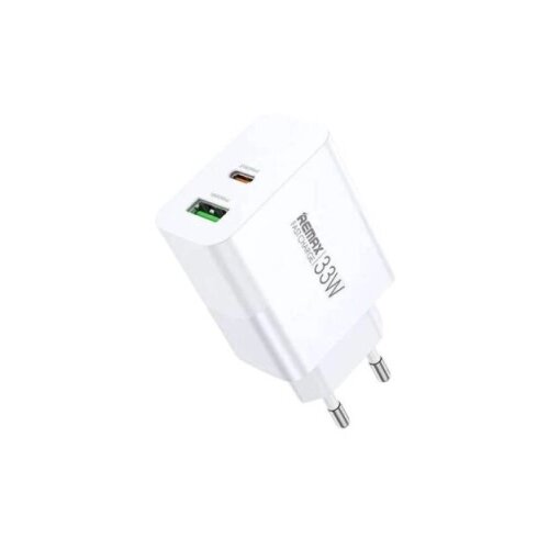 Remax Strujni Fast punjac Kiddy 1xUSB 3.0+1xTIP C 33W RP-U122, beli Slike