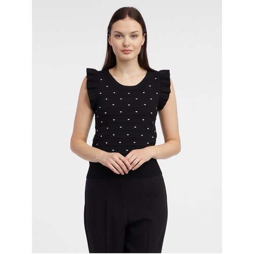 Orsay Black Woman Polka Dot Sweater T-Shirt - Women Cene