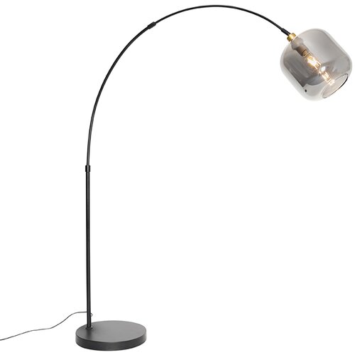 QAZQA Smart zwart met goud met smoke glas incl. Wifi G95- Zuzanna Cene
