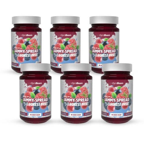 GymBeam jammy spread 6 x 220 g šumsko voće Cene